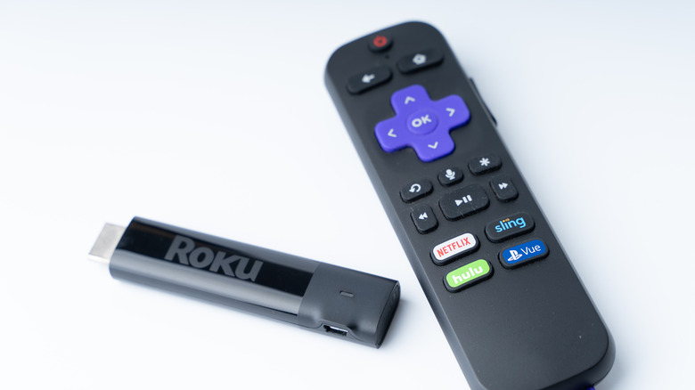 Roku remote and streaming stick