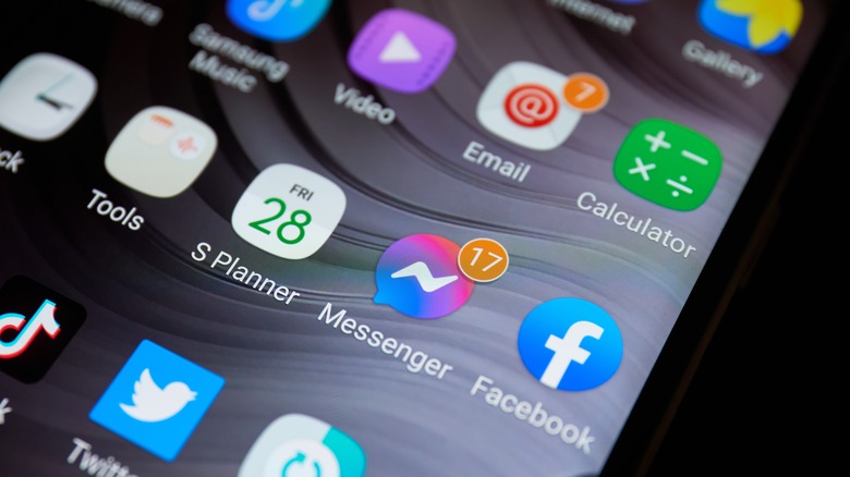 A smart phone screen
