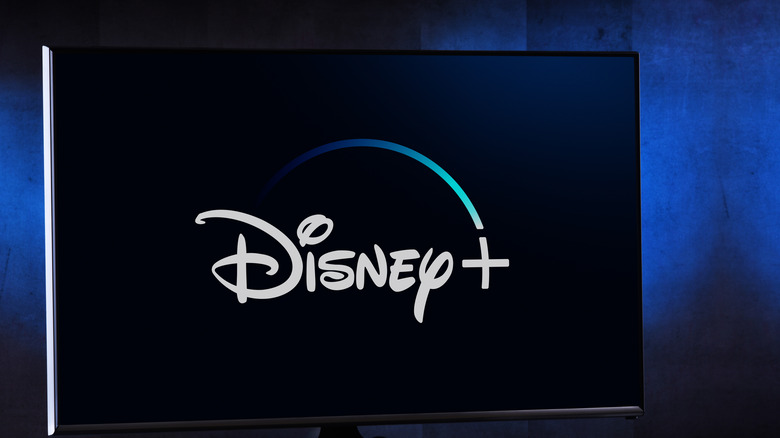 Disney Plus logo on TV
