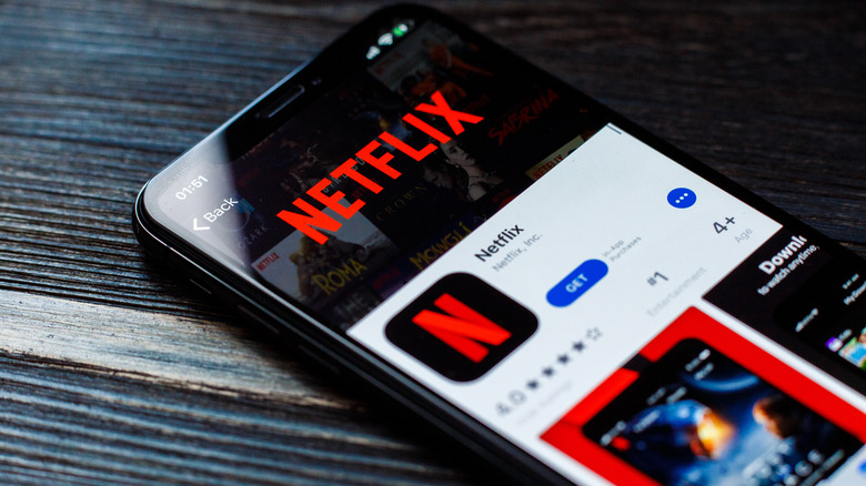 Netflix on a smartphone screen