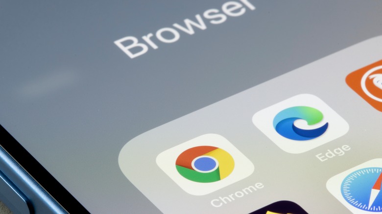 Web browsers on phone