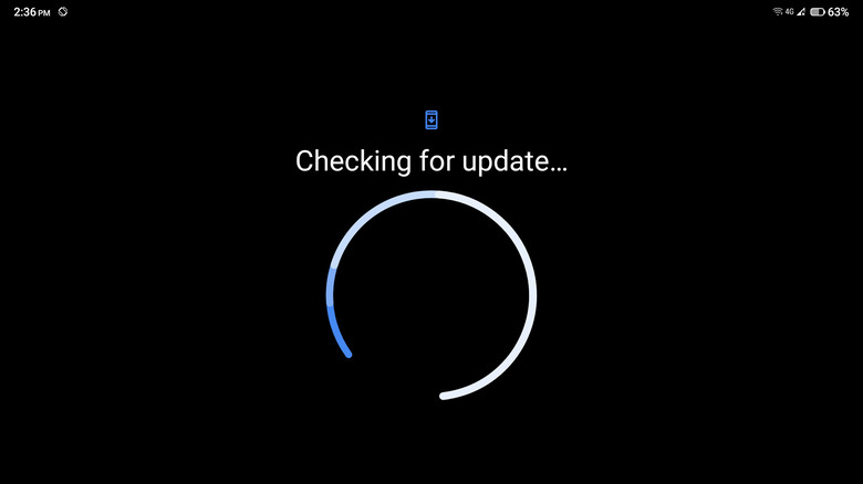 android checking for update