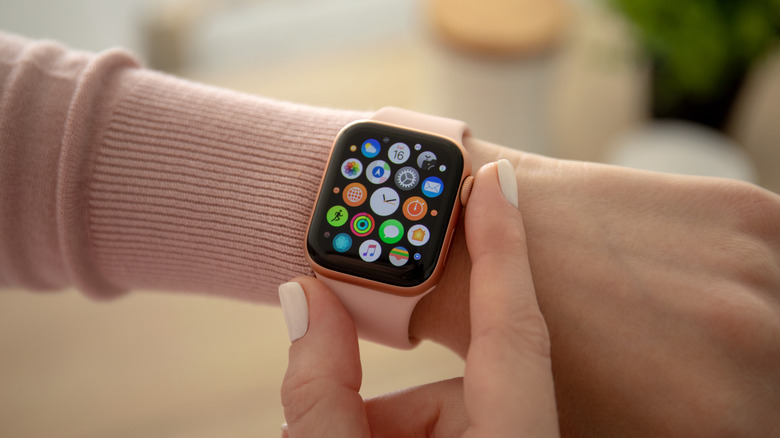 Apple Watch on wrist