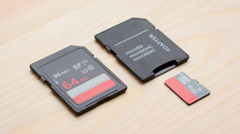 SD card and microSD card adaptor