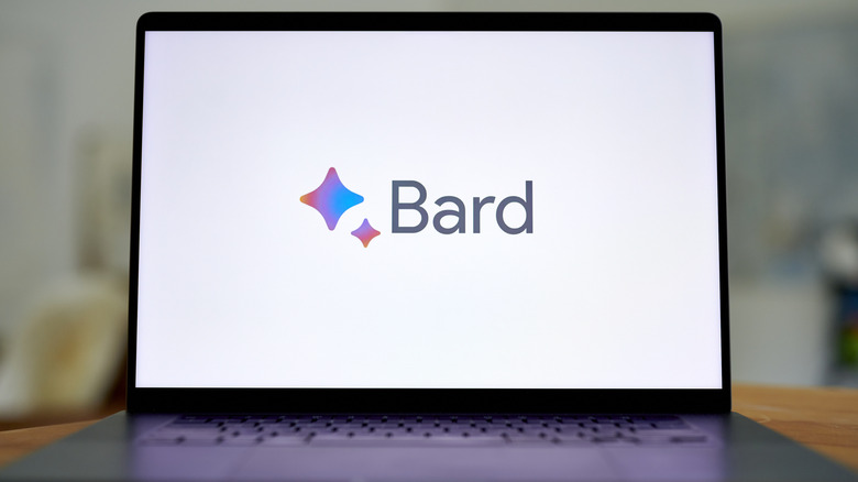 Bard logo on laptop