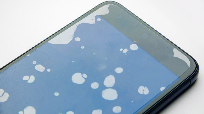 bolhas de tela de smartphone