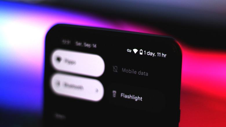 VPN icon on an Android phone