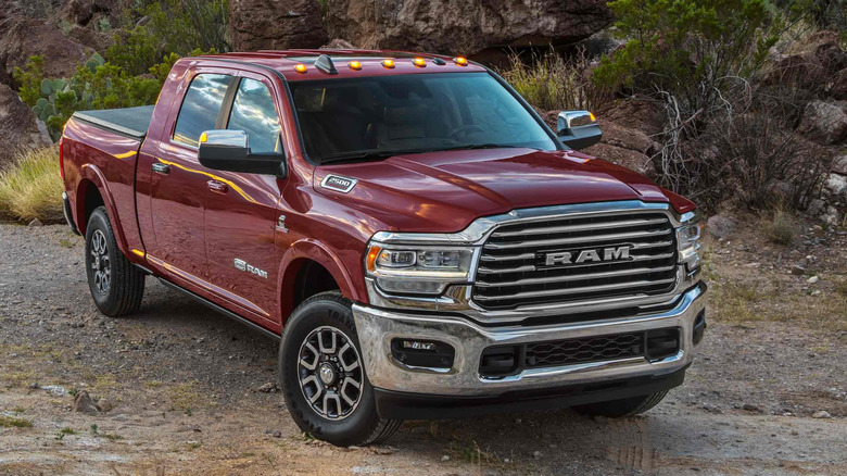 dodge ram 2500 truck in red