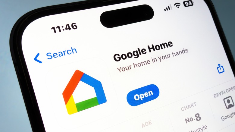 Google Home app listed in Apple App Store