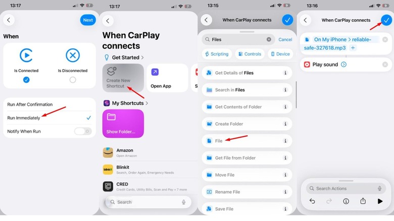Step-by-step instructions to set a custom sound for Apple CarPlay startup.