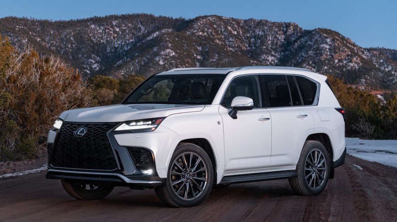 White 2023 Lexus LX600