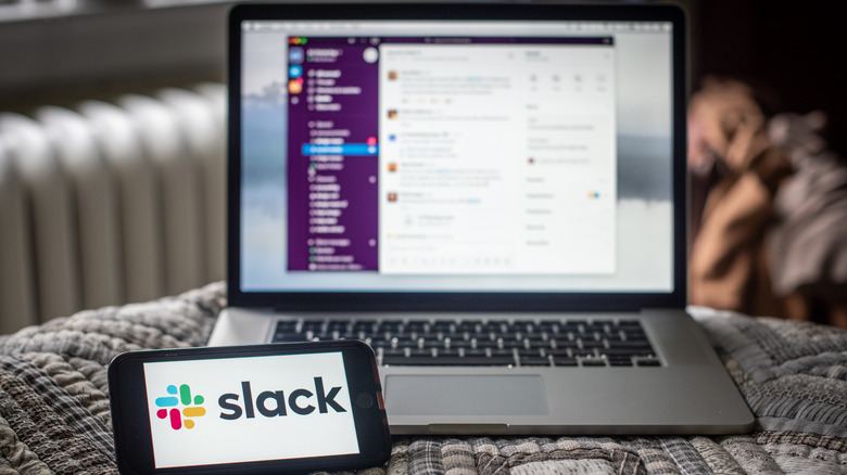 slack workspace smartphone