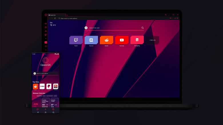 Opera GX Mobile and desktop