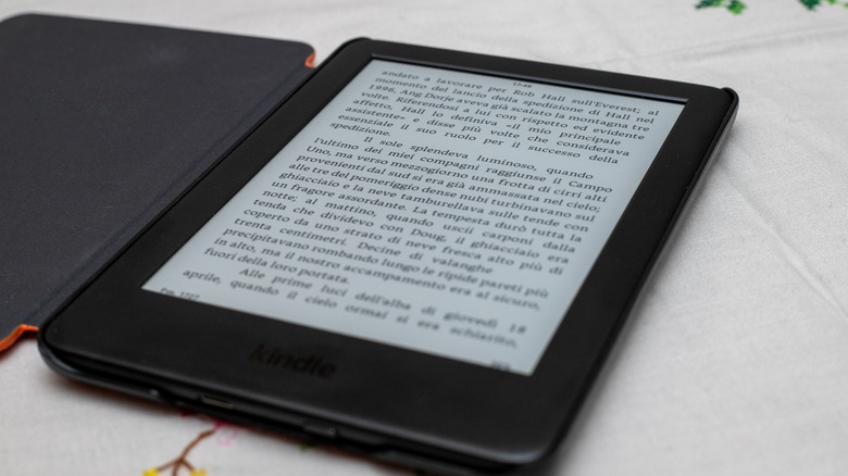 book on kindle reader