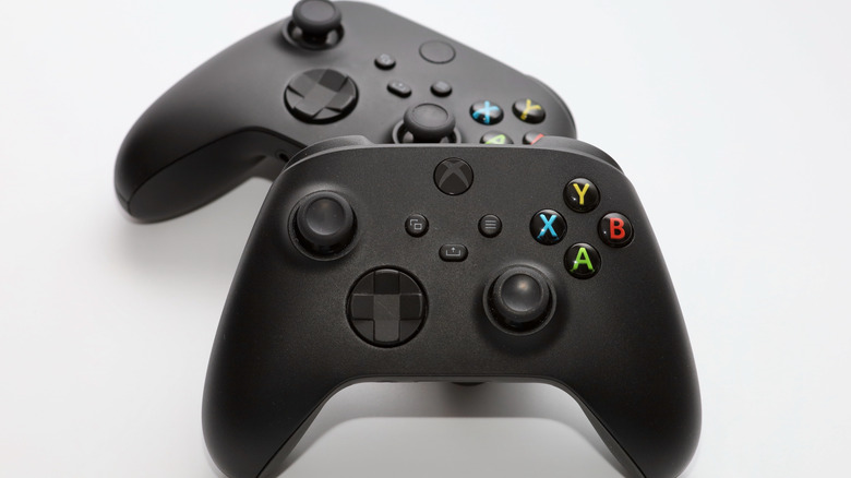 Xbox Series X controllers stacked