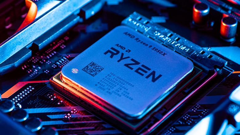 Ryzen CPU chip in PC