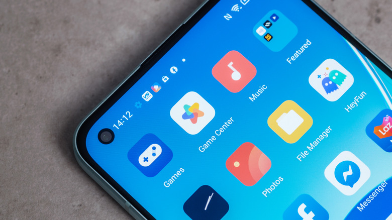 Home screen of an Android phone