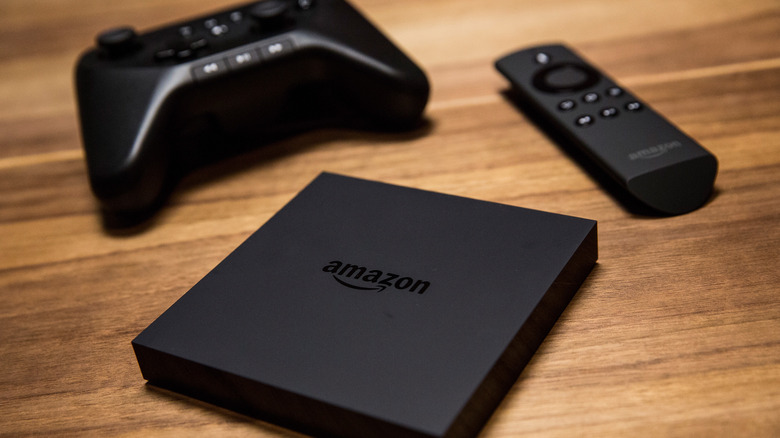 Amazon Fire TV and controllers