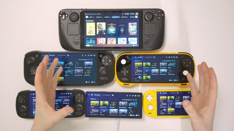 Ryan showing off Android handhelds with Steam Deck