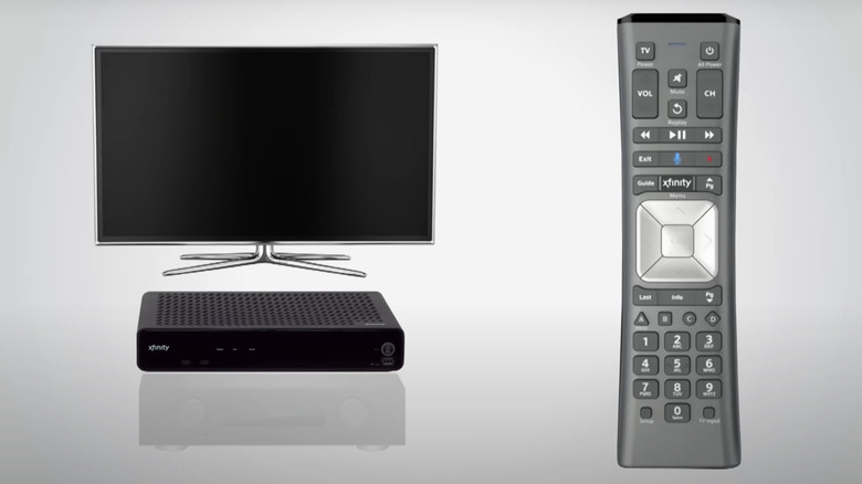 Xfinity remote and TV box
