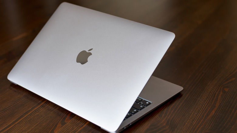 MacBook on a table