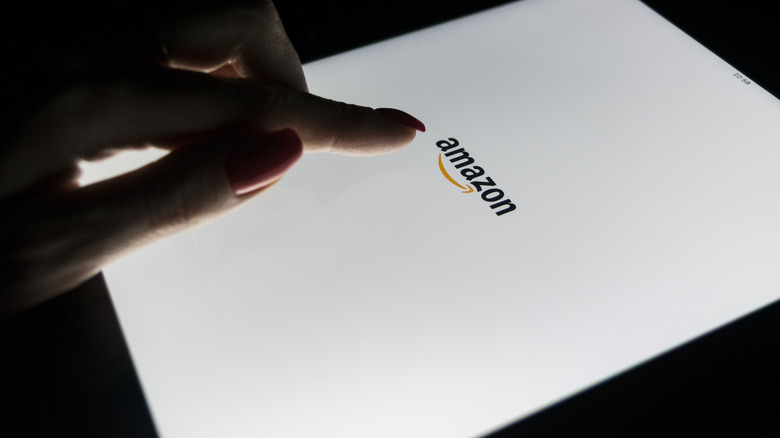 Amazon app on tablet