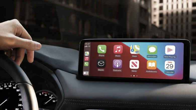 Mazda infotainment system display