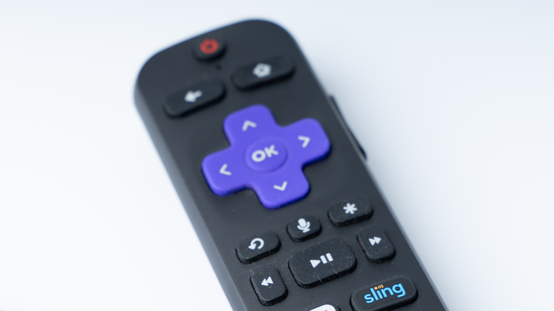 Roku voice remote closeup