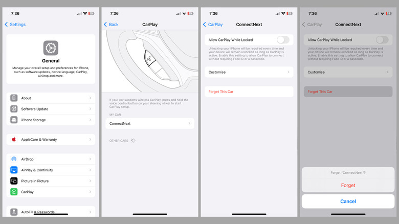 Reset Apple CarPlay from iPhone