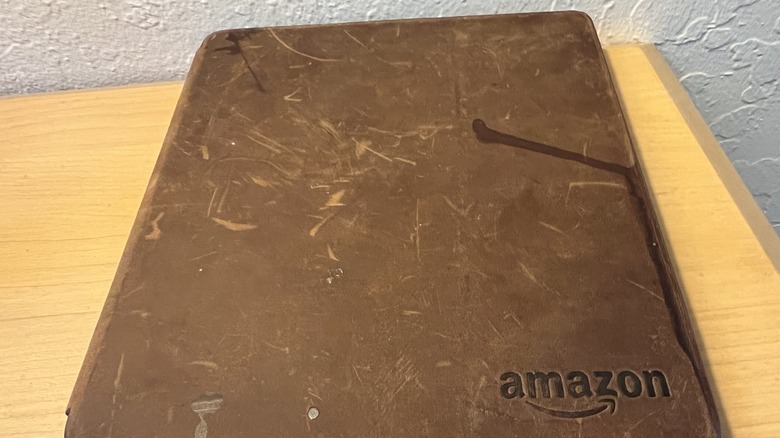 damaged Kindle case