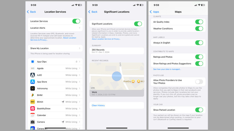 Save and find parked car using Apple Maps