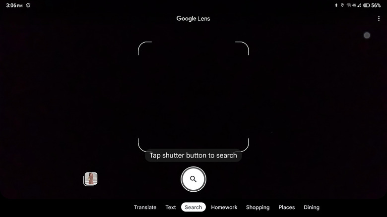 google lens search tab