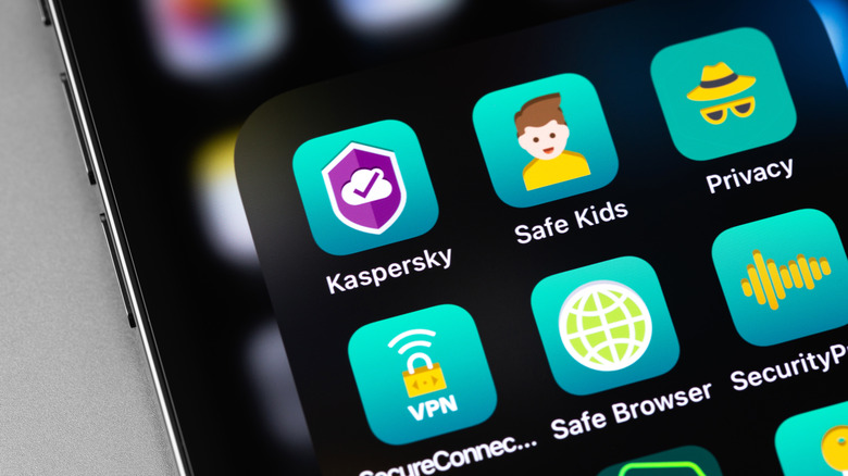 Kaspersky "antivirus" app icon iPhone