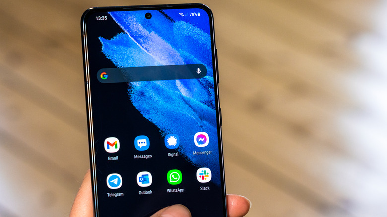 samsung s21 home screen