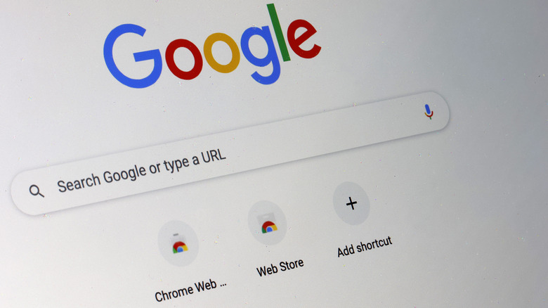 photo of Google search on computer screen