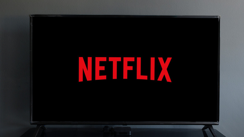 Netflix logo on TV