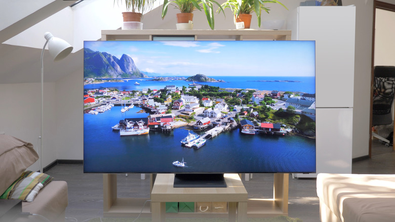 samsung tv on stand