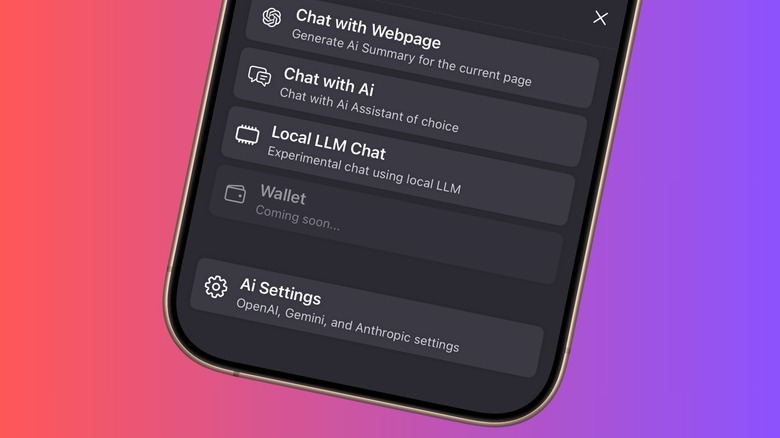 Local AI chat in Puma browser