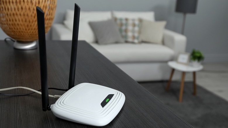 wifi router in room