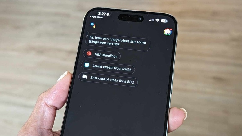 Google Assistant app on iPhone 