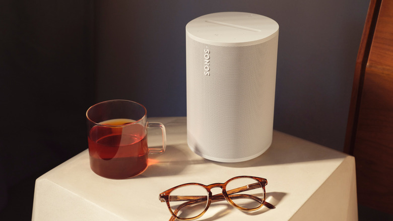 Sonos speaker on table