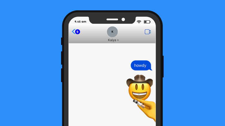 custom emoji stack in iMessage