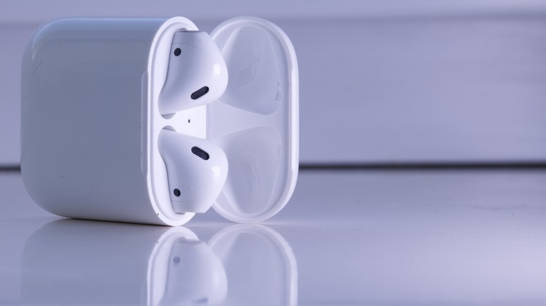 AirPods pro in case sideways