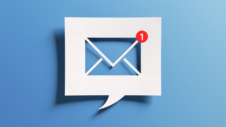 cutout mail icon