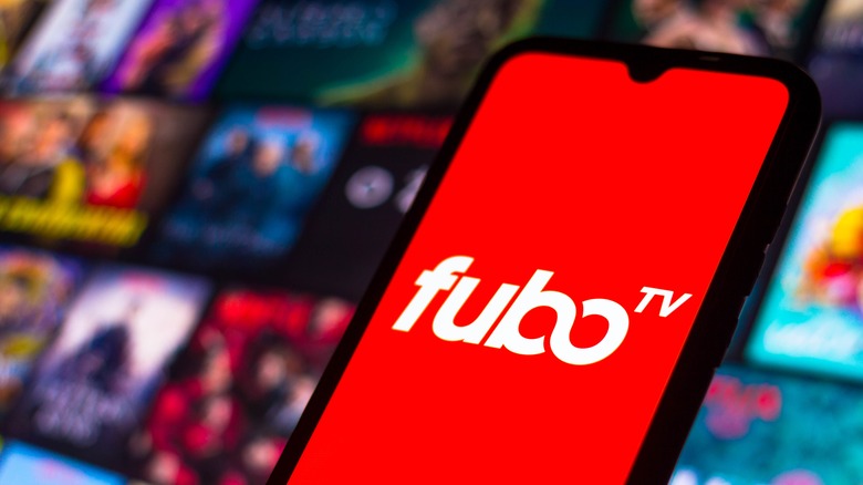 FuboTV logo smartphone