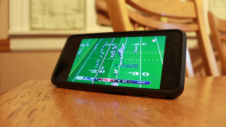 Streaming NFL portable device