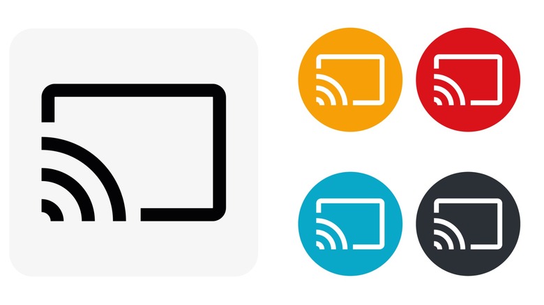 Cast icon in four different colors