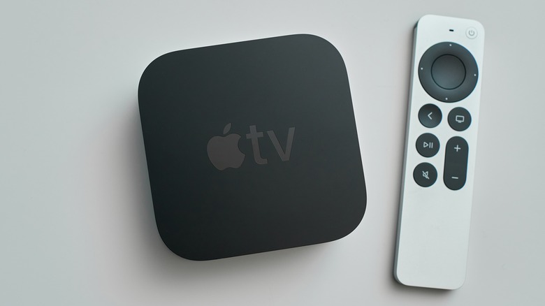 Apple TV with remote