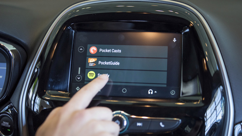 app menu in Android Auto