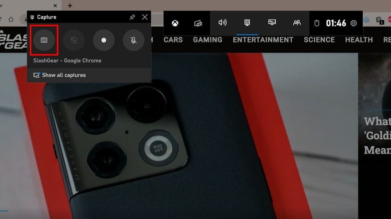 Xbox Game Bar in Windows 11.